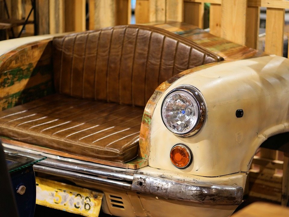 repurposed car boot as design tips for backyard